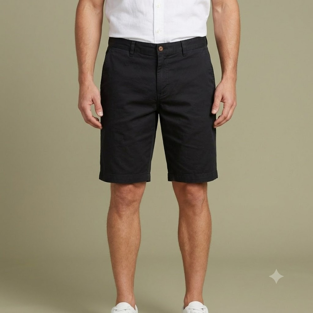 Tommy Bahama Flat Front Shorts Mens 36 Charcoal Gray Chino Casual